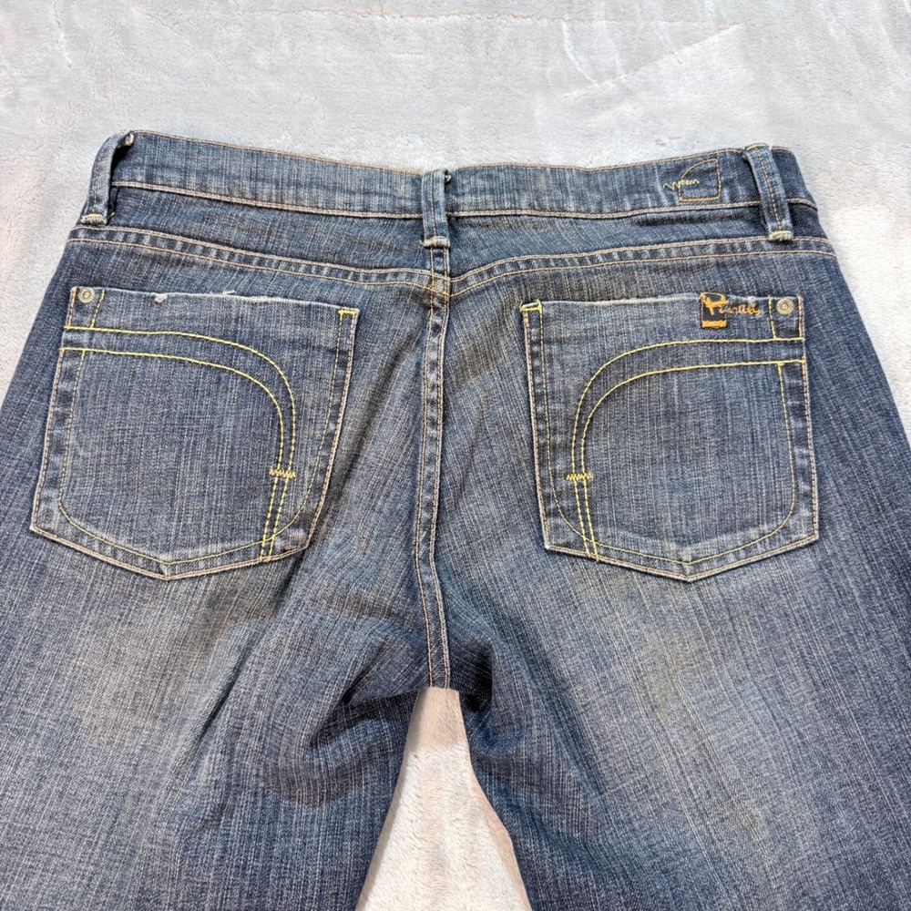 Fidelity Women's Boot Cut Jeans - Dark Wash Blue - Picture 5 of 10